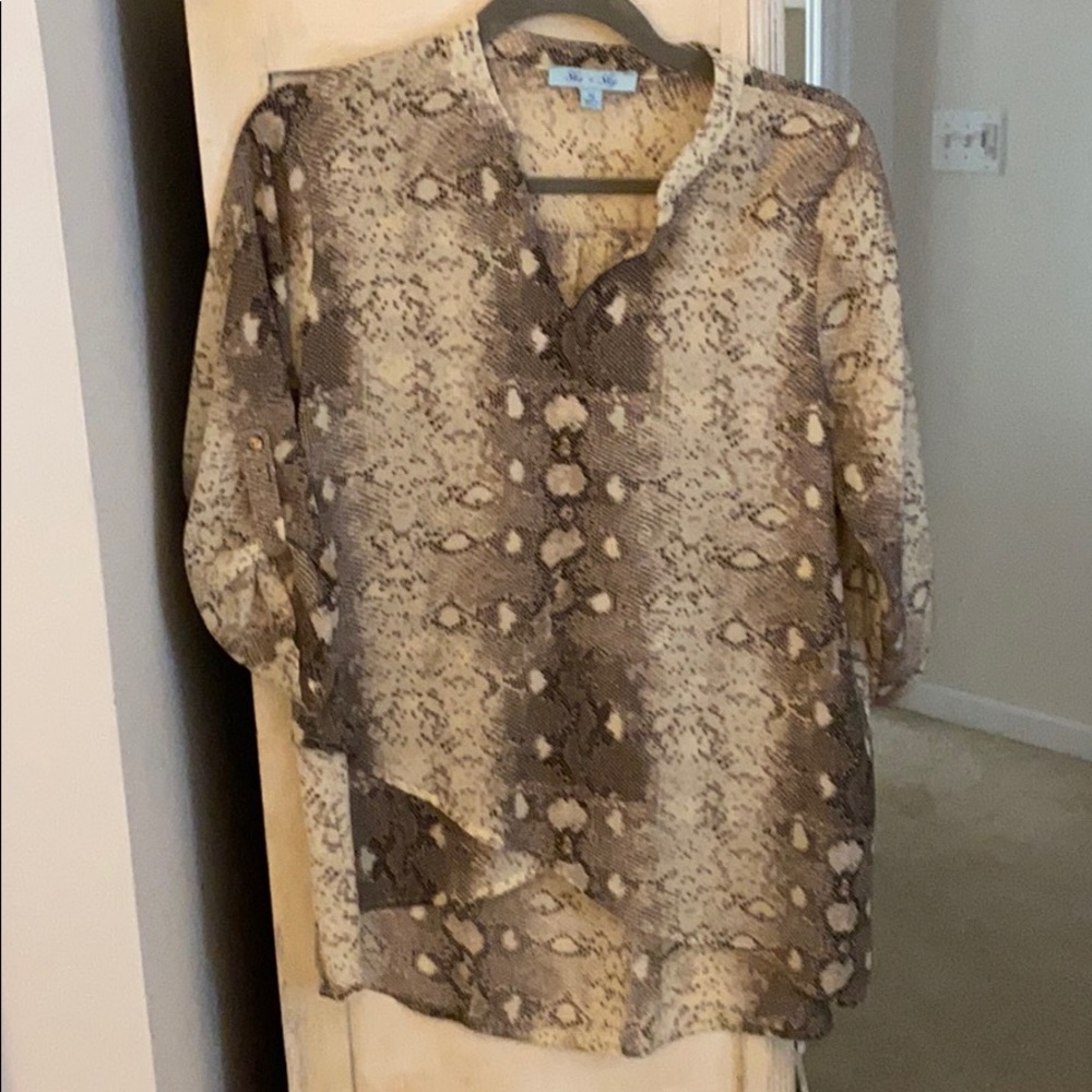 Snakeskin Blouse